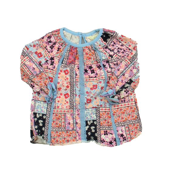 Matilda Jane Other - Matilda Jane Girls Pink | Blue Long Sleeve Shirt size: 6-12 Months